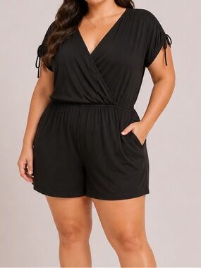 Lane Bryant Black Romper